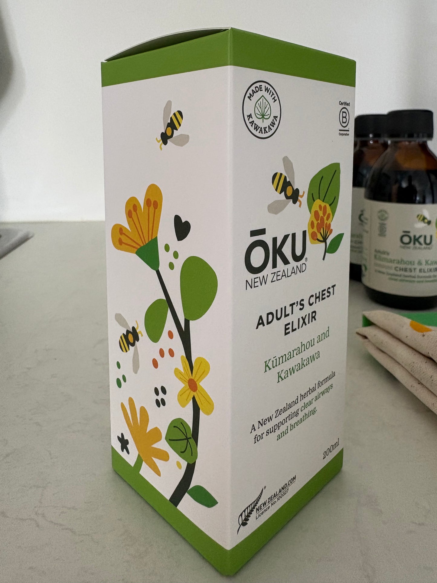 Adult's Chest Elixir - Kūmarahou and Kawakawa