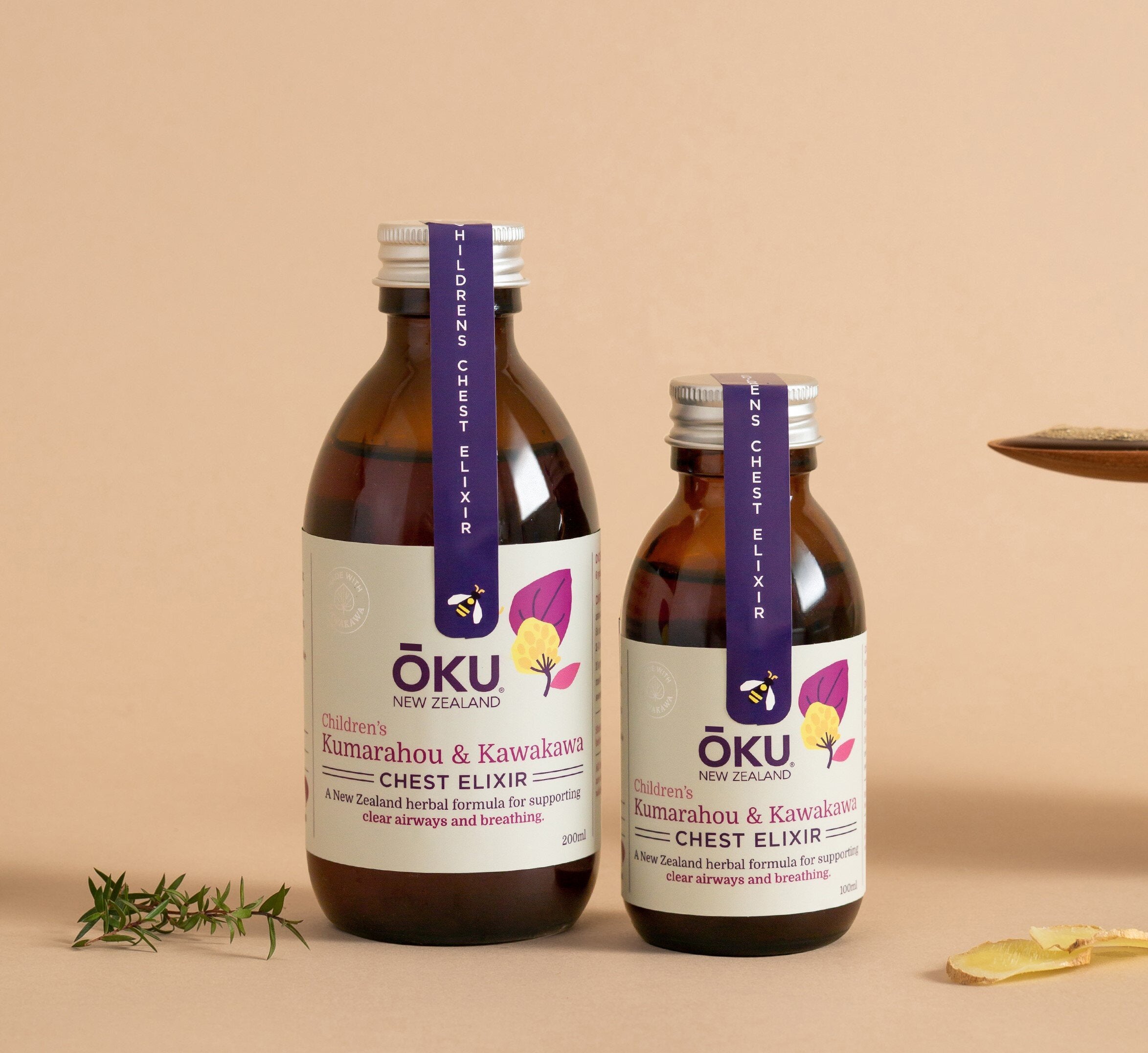 Children's Chest Elixir - Kūmarahou and Kawakawa-CE200