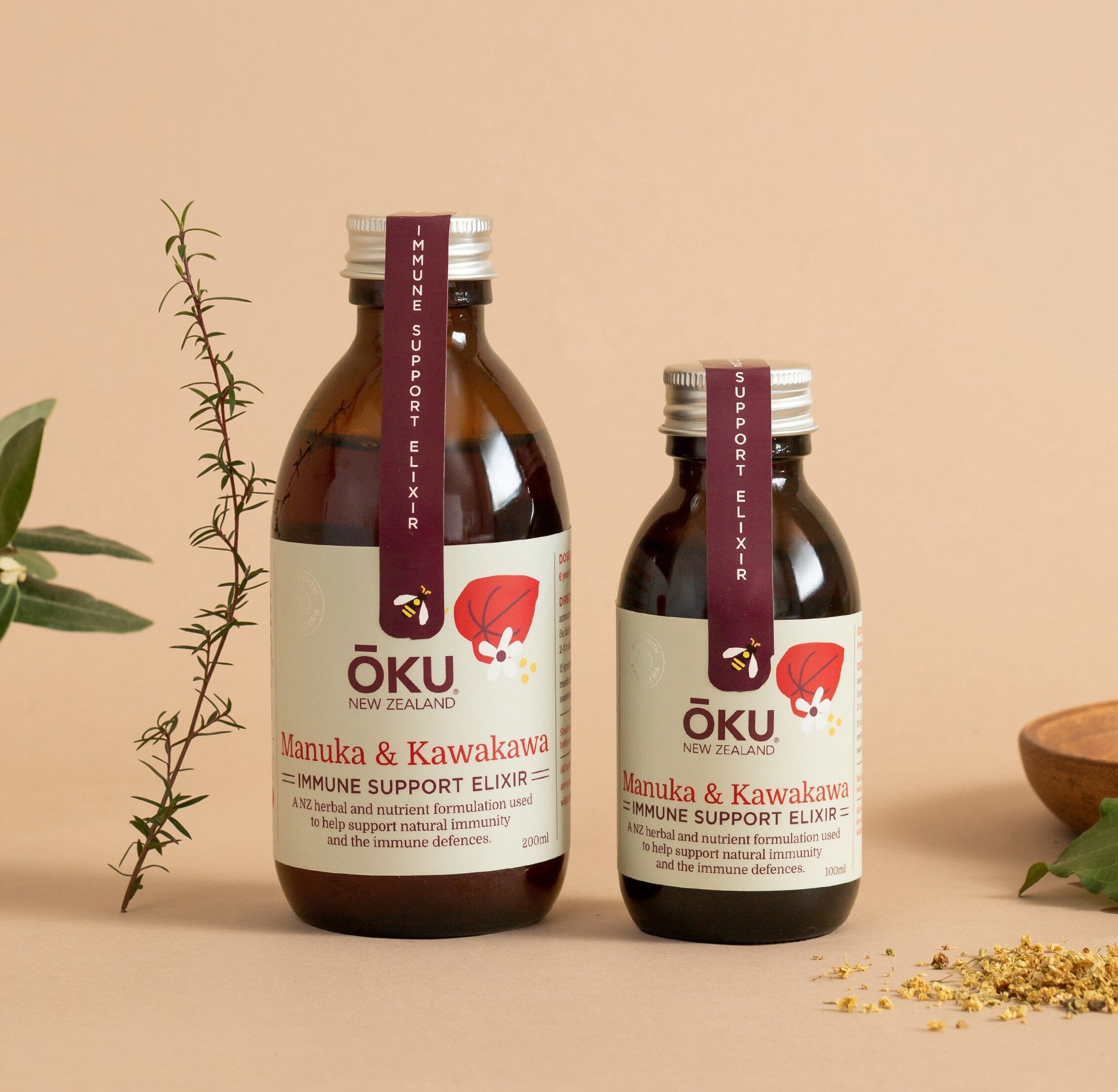 Immune Support Elixir - Mānuka and Kawakawa-IE200
