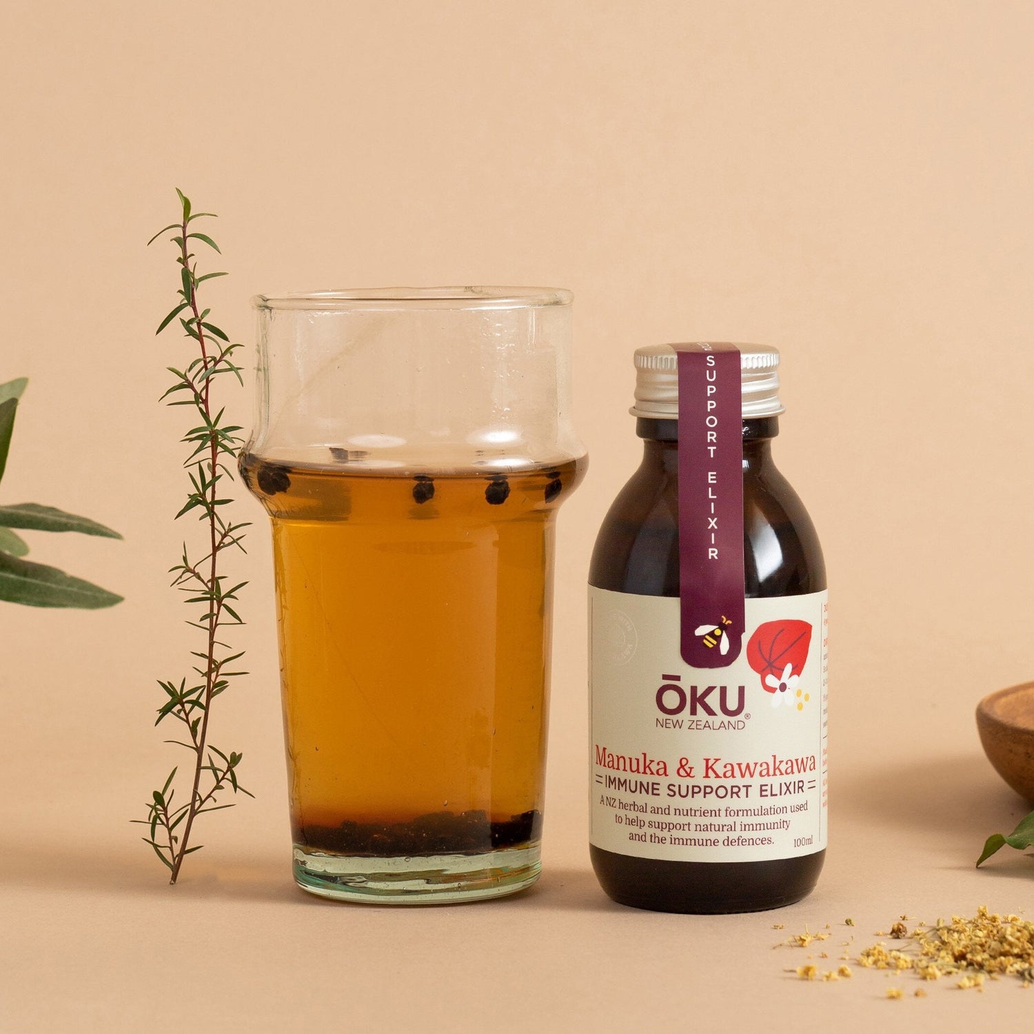 Immune Support Elixir - Mānuka and Kawakawa-IE200