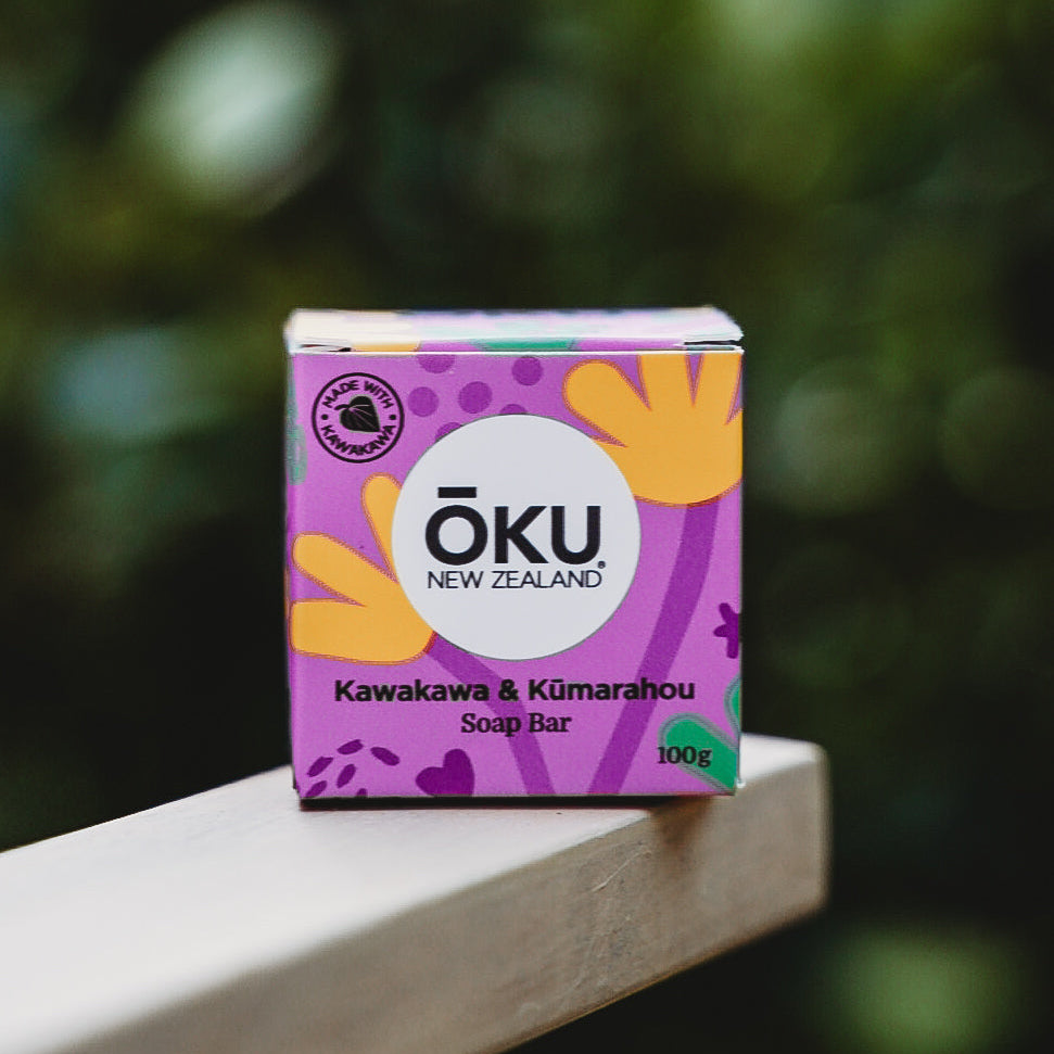 Kawakawa & Kūmarahou Invigorating & Cleaning Soap – 100g